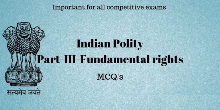 Indian Polity MCQ's : Fundamental Rights - Reading Bell